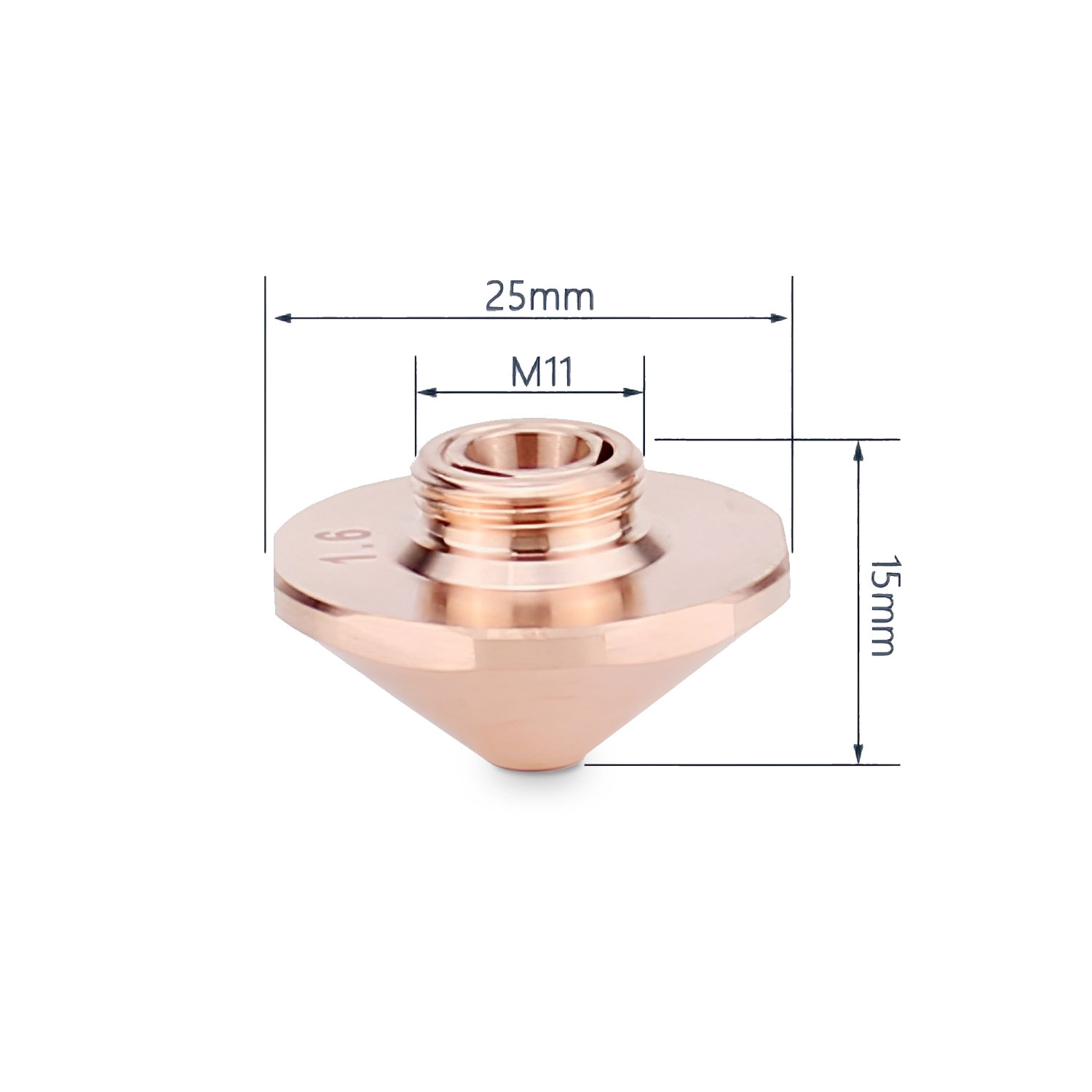 M Series D25M11 Double Layer Laser Nozzle for Bodor